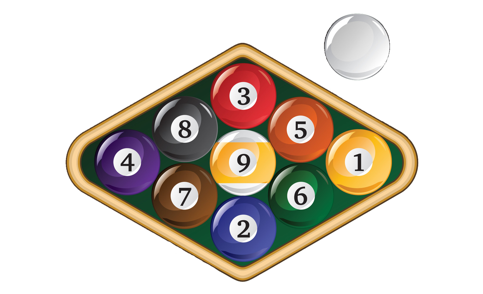 how to rack in 9-ball pool