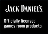 Jack Daniels! Officially Licensed Games Room Products.