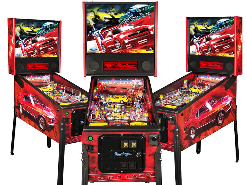 Mustang Stern Pinball Machine Ford Full Body Cabinet Home Leisure Direct