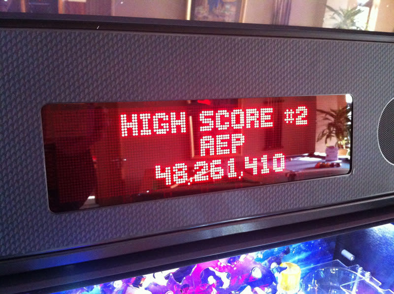 Stern Star Trek Pro Pinball Machine Code AEP High Score no.2