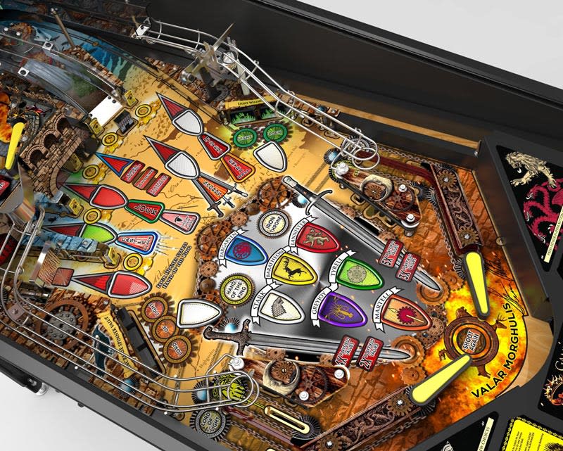 Stern Game of Thrones Pinball Machine Playfield with Missions