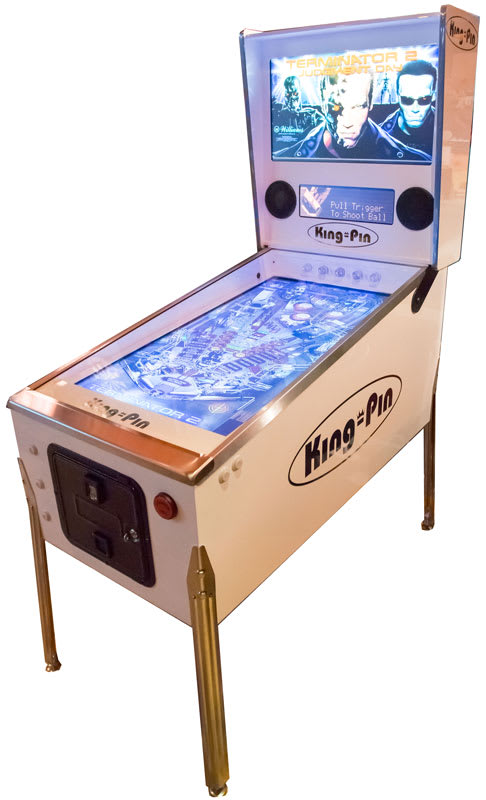 King-Pin Virtual Pinball Machine - White