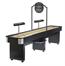 Brunswick Delray Shuffleboard In Matte Black - With Lights And Scoreboard