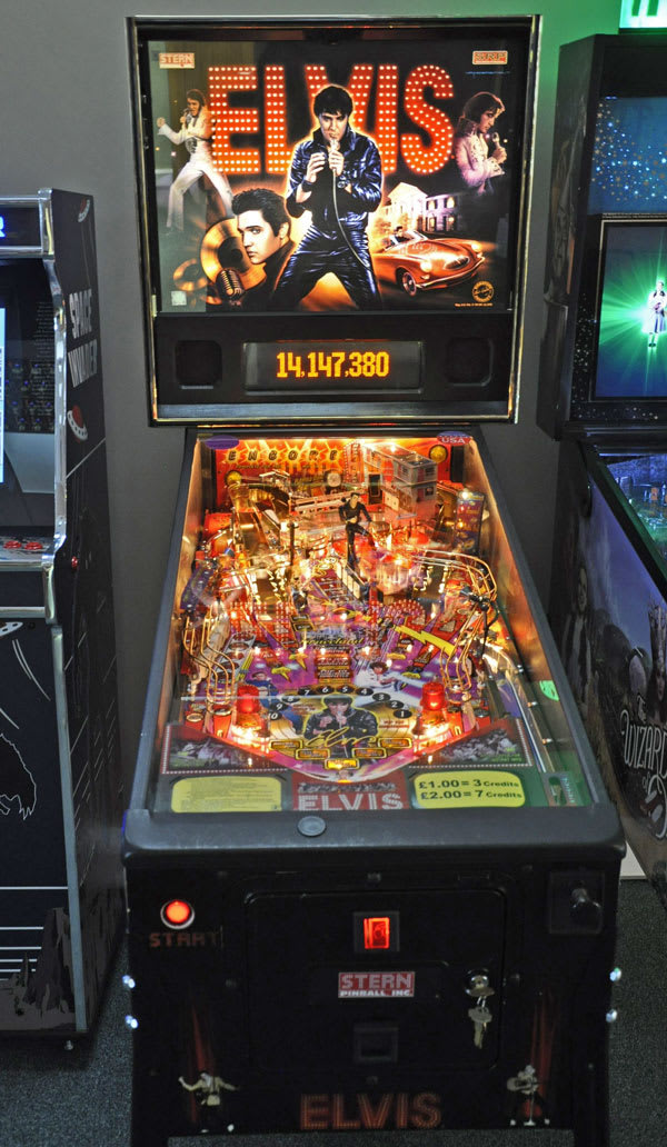 Elvis Pinball Machine Full Body Front Cabinet Home Leisure Direct Showroom