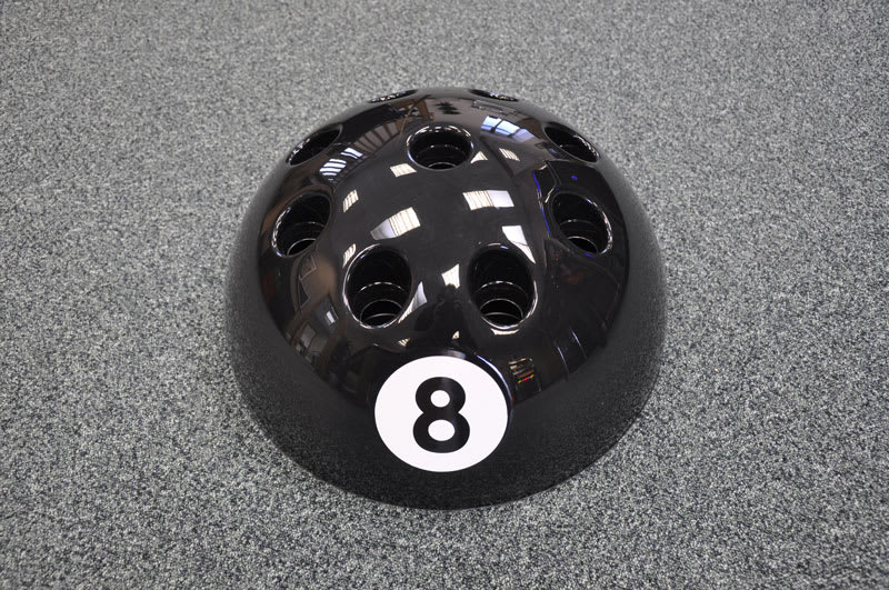 Eight Ball Cue Rack