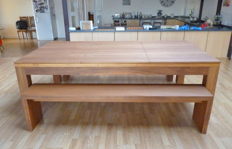 Teak Lewis with Table Tops & Benches Side