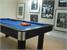 Longoni Fire Pool Table with Blue Cloth