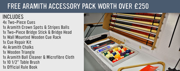 Free Aramith Standard Accessory Pack Offer