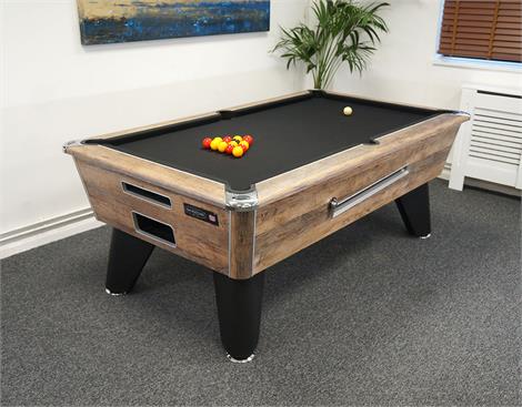 Signature Champion Premium Edition Pool Table - 6ft, 7ft: Rustic Oak Finish