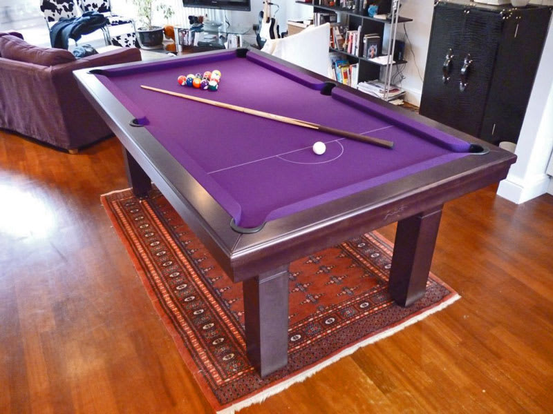 Billards Montfort Pool Dining Table Purple Cloth