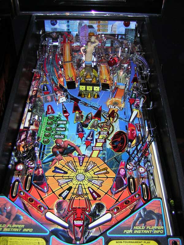 Spider-Man Pinball Machine Playfield
