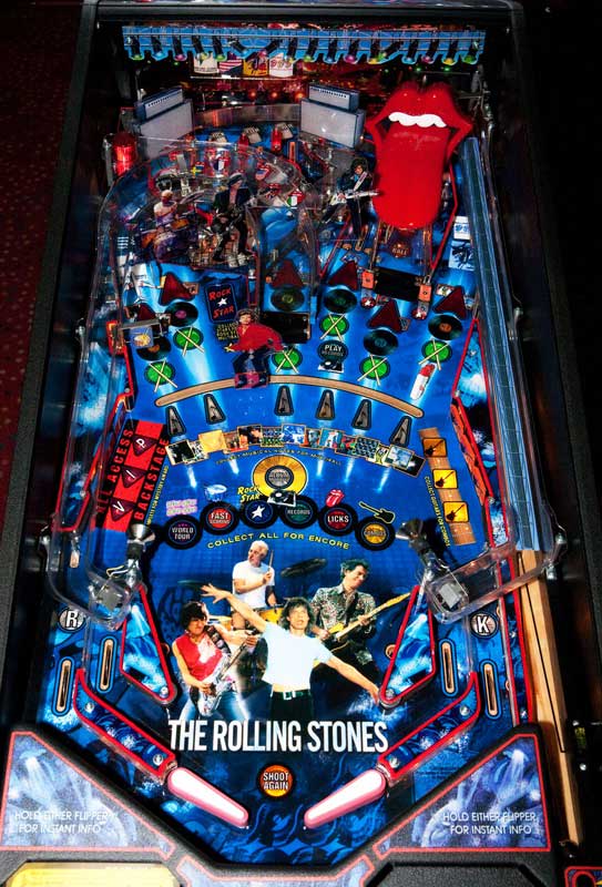 Rolling Stones Pinball Machine Playfield