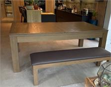 Signature Chester Silver Mist Solid Wood Pool Dining Table 7ft: Warehouse Clearance