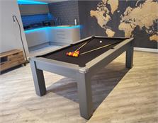 Signature Warwick Pool Dining Table - 6ft, 7ft: Onyx Grey Finish