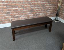 Signature Upholstered Pool Table Storage Bench: Walnut - Warehouse Clearance