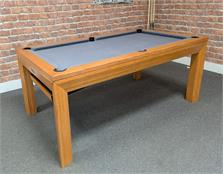 Signature Anderson Pool Dining Table: Oak Finish, 7ft - Warehouse Clearance