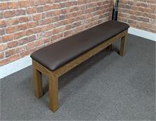 Signature Upholstered Pool Table Storage Bench: Silver Mist - Warehouse Clearance