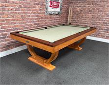 Signature Huntsman Pool Dining Table: Oak and Walnut Finish - Warehouse Clearance