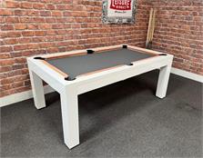 Signature Hawkes Pool Dining Table - High Gloss White, 6ft: Warehouse Clearance