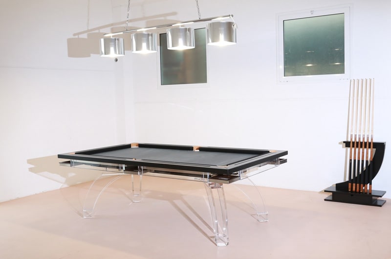 Etrusco P40 Full Plexiglass Pool Table - Room Shot