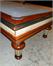 Billiards Montfort Amboise Pool Table - Factory Shot of Corner in H10 Finish