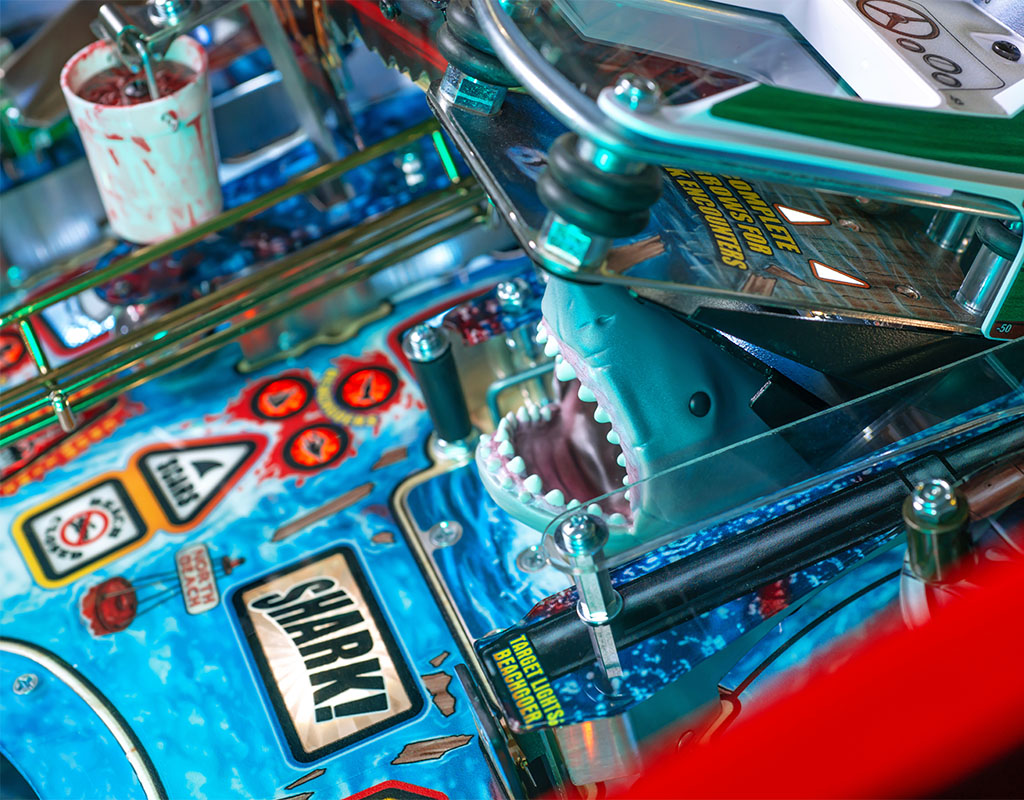 Jaws 50th Anniversary Premium Pinball Machine - Great White Shark