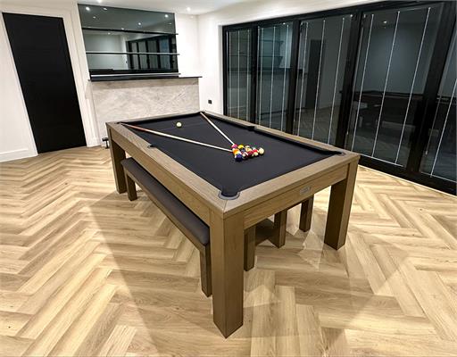 Signature Chester Silver Mist Pool Dining Table: 6ft, 7ft