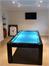 Billiards Montfort Lewis Pool Table - Customer Installation in Black with a Blue Cloth