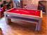 Billiards Montfort Lewis Pool Table - Customer Installation Oak with Red Cloth
