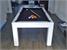 Billiards Montfort Lewis Pool Dining Table White with Black Cloth