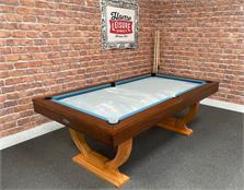 Signature Huntsman Oak and Walnut Pool Dining Table - 7ft: Warehouse Clearance
