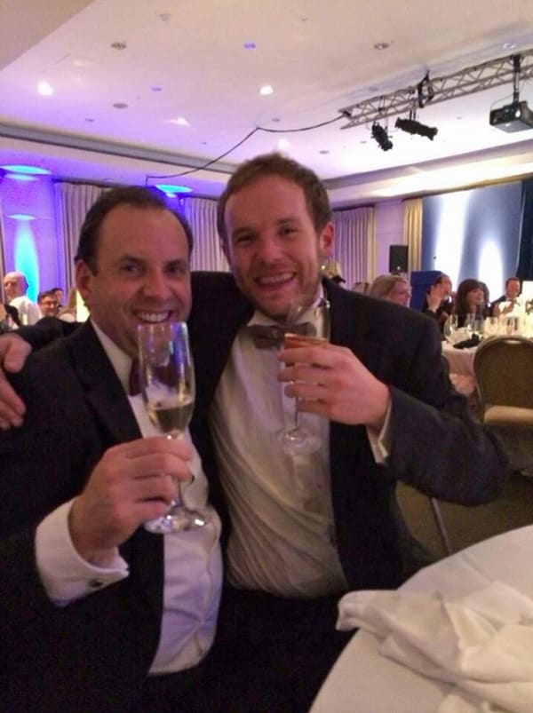 Andy & Roger at the ECMOD Awards 2014 Best Website