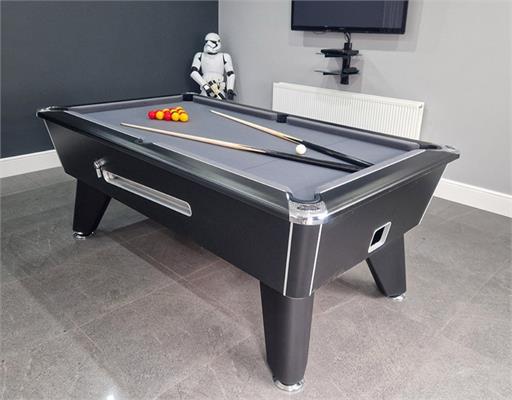 Signature Champion Premium Edition Pool Table - 6ft, 7ft: Black Finish