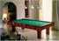 Longoni Elite Pool Table - in Mahogany with Green Cloth