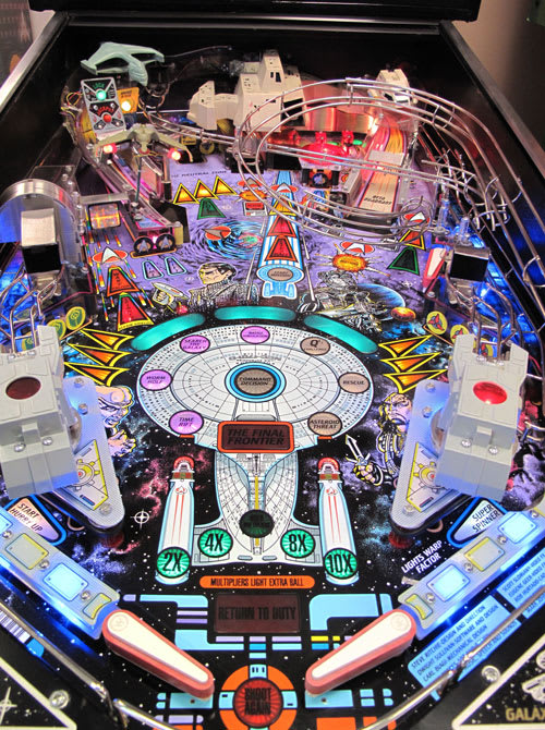 Star Trek Next Generation Pinball Machine - Playfield Close