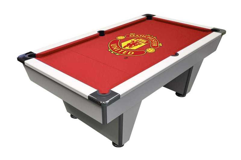 Slimline Club Pool Table with Manchester United Cloth