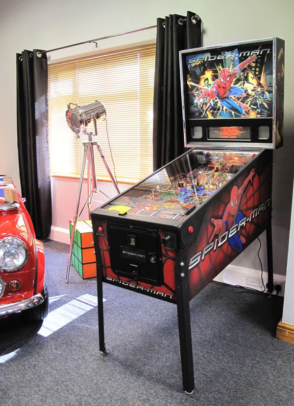 Stern Spider-Man Pinball Machine on Display!