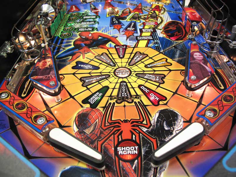 Stern Spiderman Pinball Machine Flippers