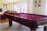 Longoni Elite Pool Table - in Briar Walnut with Burgundy cloth