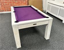 Signature Chester White Solid Wood Pool Dining Table, 7ft: Warehouse Clearance