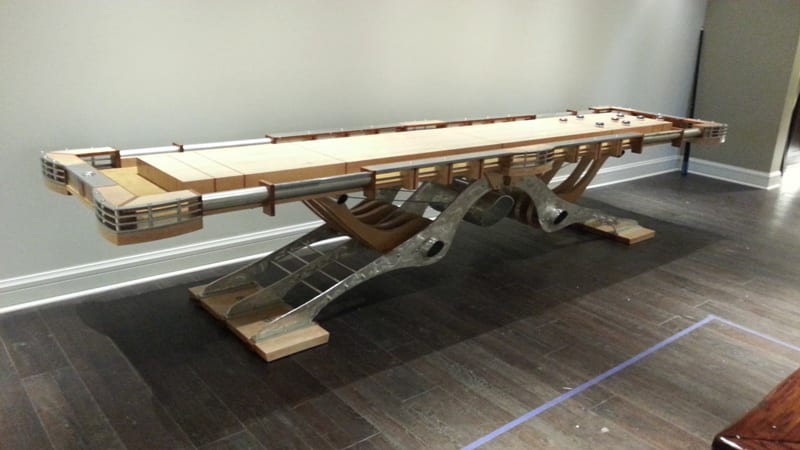 Hurricane Billiards Predator Shuffleboard - Customer Installation