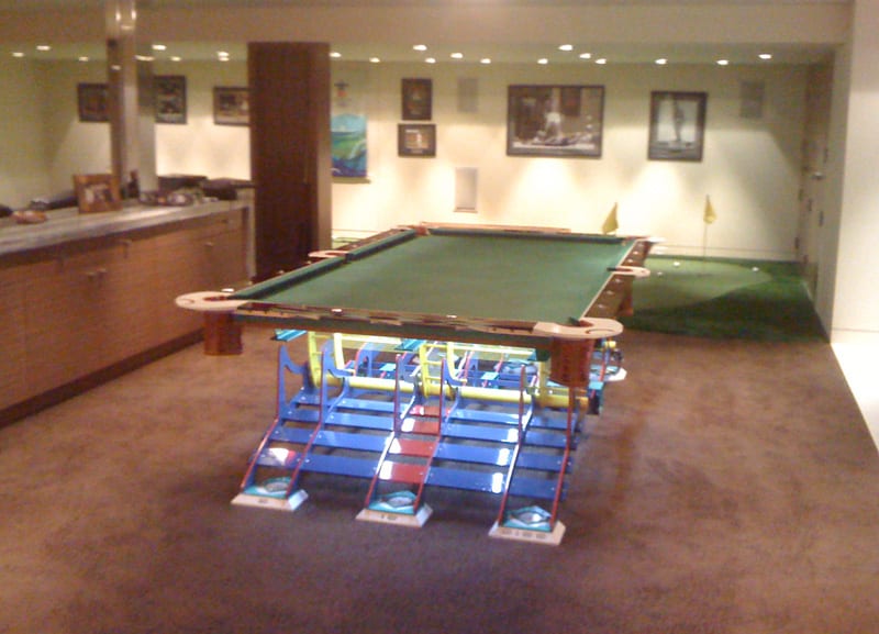 Hurricane Billiards Bespoke Pool Table - Customer Installation