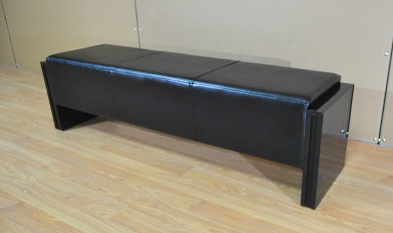 Pool Table Bench in Black