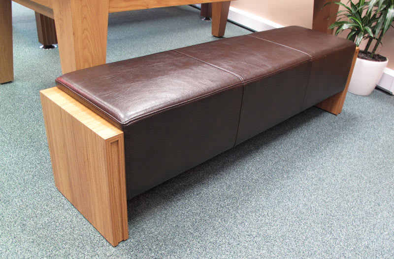 Pool Table Bench in Oak