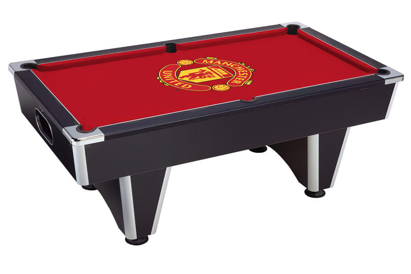 Manchester United Champion Pool Table with Red Cloth