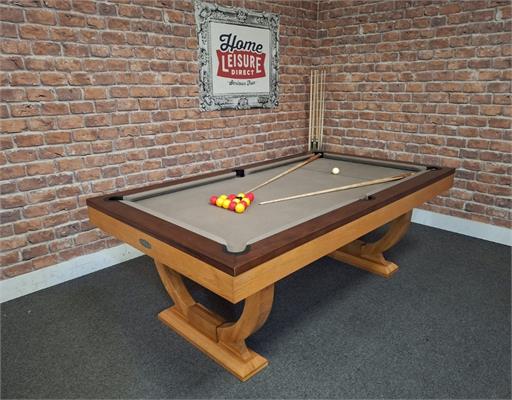 Signature Huntsman Oak and Walnut Pool Dining Table - 7ft: Warehouse Clearance