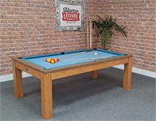 Signature Chester Oak Solid Wood Pool Dining Table 7ft: Warehouse Clearance