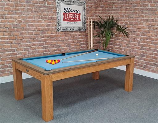 Signature Chester Oak Solid Wood Pool Dining Table: Warehouse Clearance