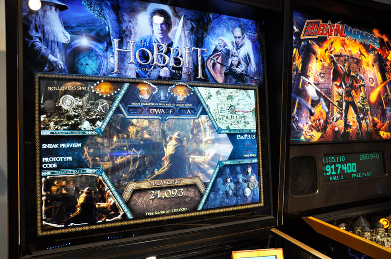 EAG International 2015- Jersey Jack Hobbit Pinball Machine Backboard