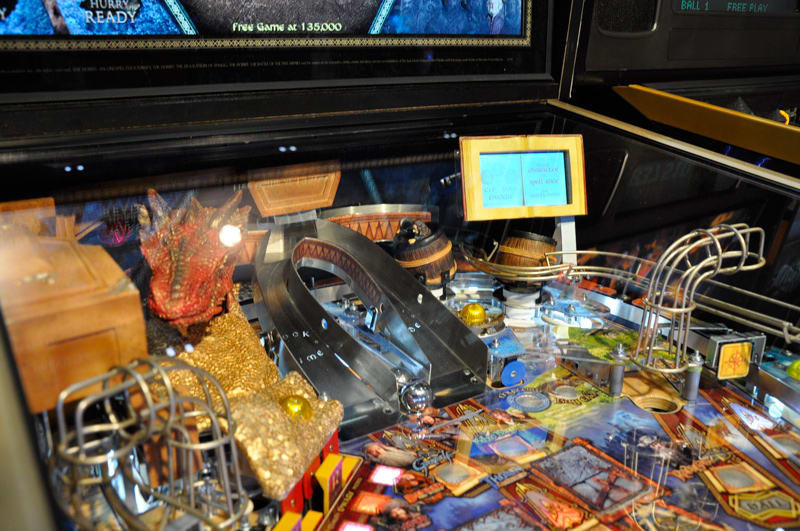 EAG International 2015- Jersey Jack Hobbit Pinball Machine Play Field Detail